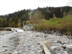 Blick zum Eingang der alten Fassung